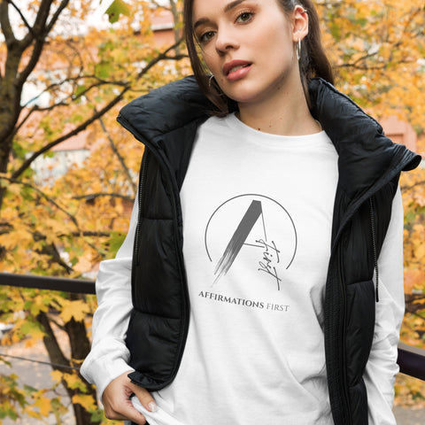 Unisex Long Sleeve Tee - "Affirmations First" Limited Edition