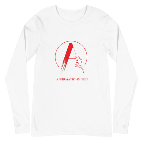 Unisex Long Sleeve Tee - "Affirmations First" Limited Edition