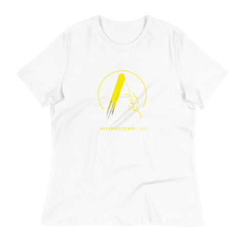 Her Relaxed T-Shirt - "Affirmations First Limited Edition" - Yellow