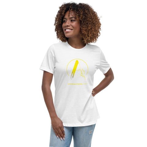 Her Relaxed T-Shirt - "Affirmations First Limited Edition" - Yellow